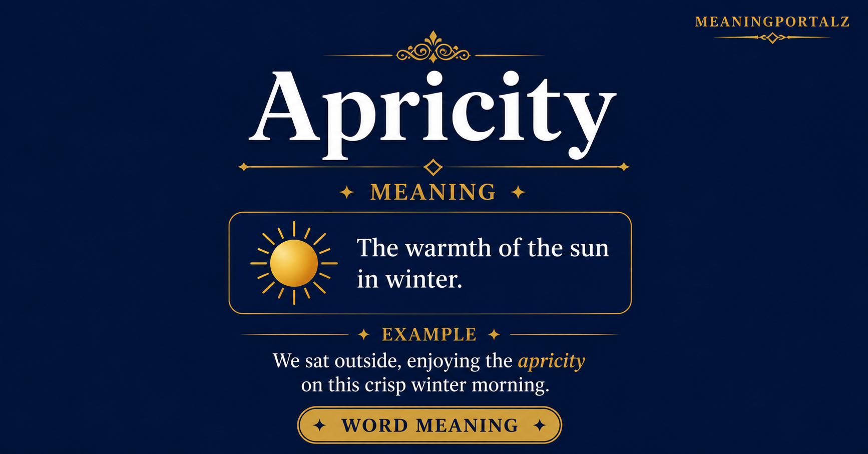 Apricity in Poetry