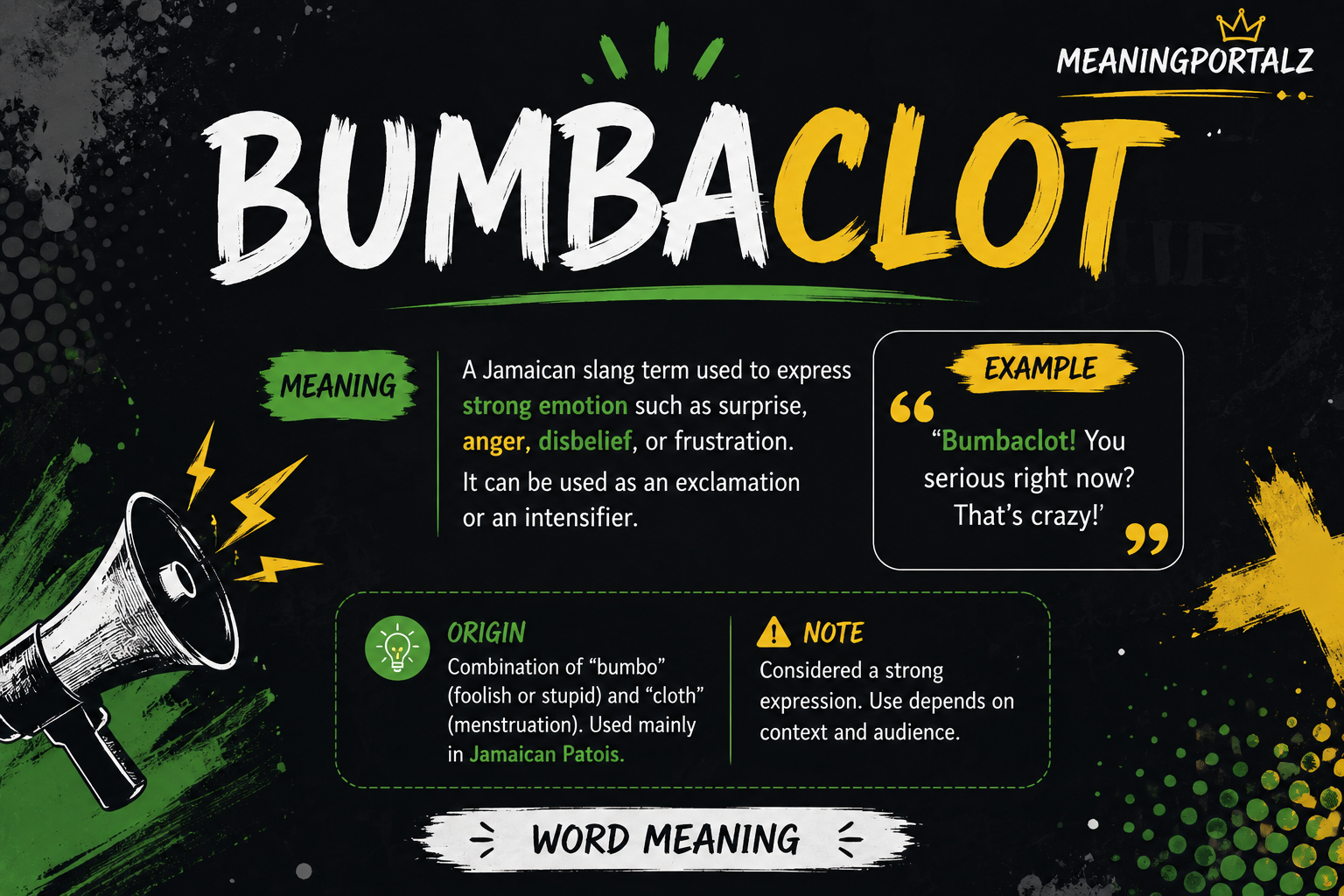 Bum baclot Meaning