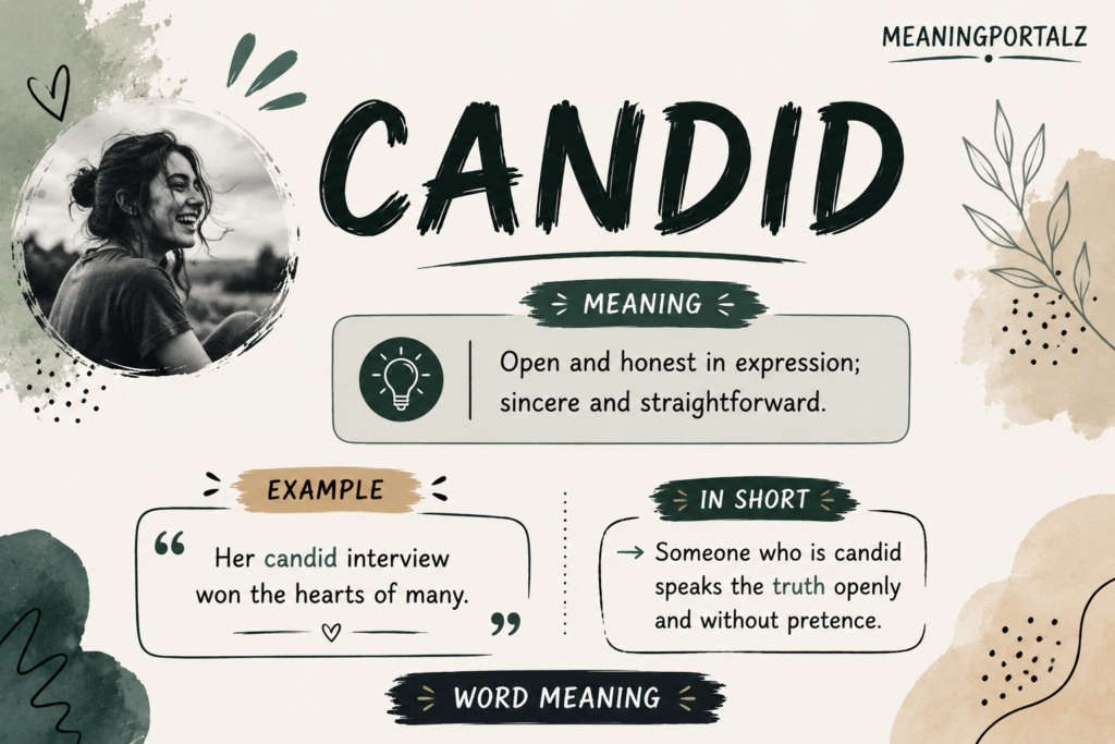 ✨230+ Candid Meaning Full Definition, Personality 🌟