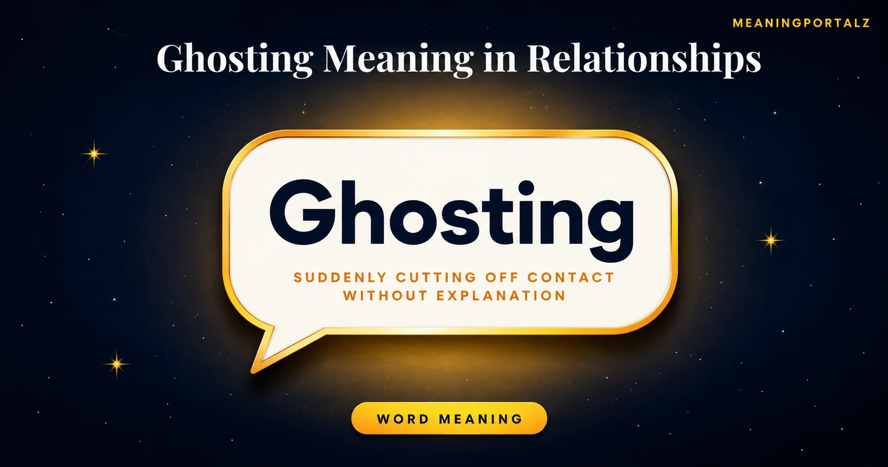 Ghosting Meaning in Relationships