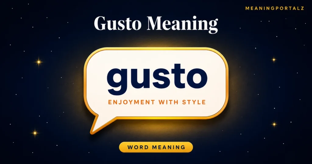 Best Gusto Meaning: Definition, Examples & How to Use It 2026